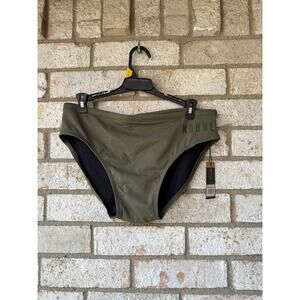 No Bull Mens Swim Bottoms Olive Green Size XL